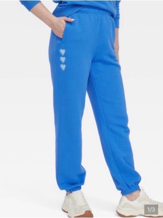 Roller Rabbit Pants - Roller Rabbit Target Sweatpants Blue Hearts Jogger Women Size XXS NWT